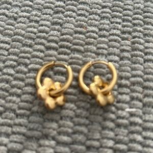 Flower Hoop Earrings